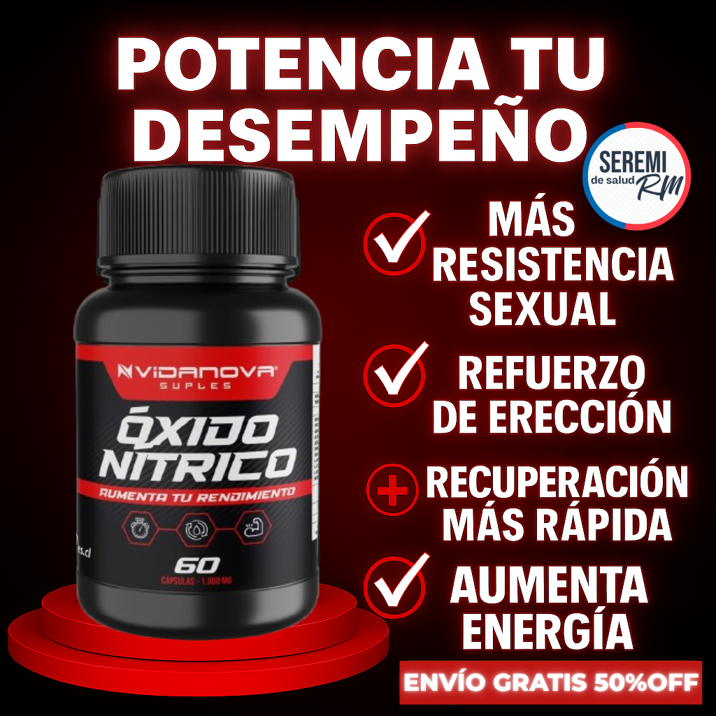 Óxido Nítrico -  Más energía, más fuerza, mas de ti⚡
