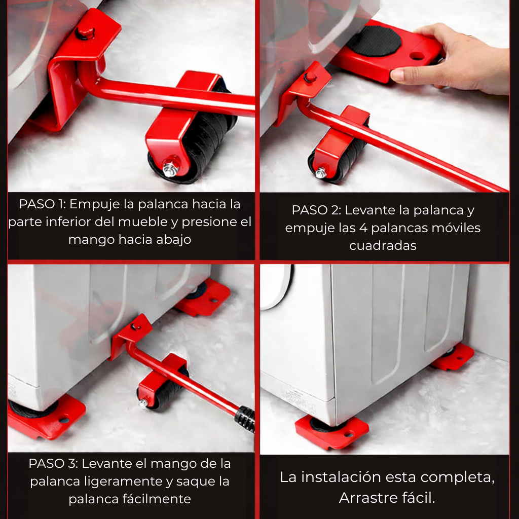 LIFTMASTER 360™⏐ Control total para mover muebles pesados sin dañar tu piso - OFERTA 2X1